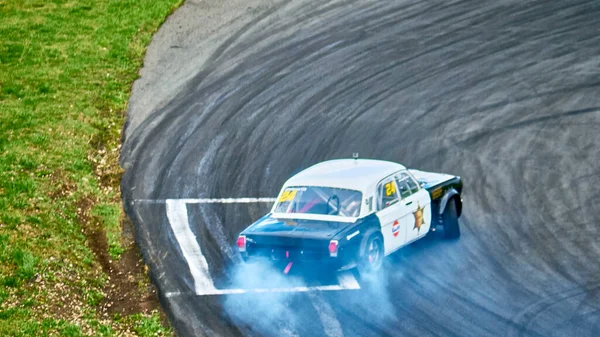 Rusko Ryazan International Track Atron Září2020 Sportovní Auto Řízeném Smyku — Stock fotografie