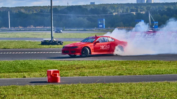 Ryssland Ryazan International Track Atron September 2020 Sportbil Kontrollerad Sladd — Stockfoto