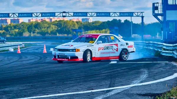 Russland Rjasan International Track Atron September 2020 Ein Sportwagen Mit — Stockfoto