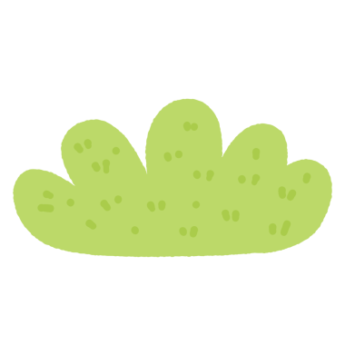 Cartoon Illustration of a Bush