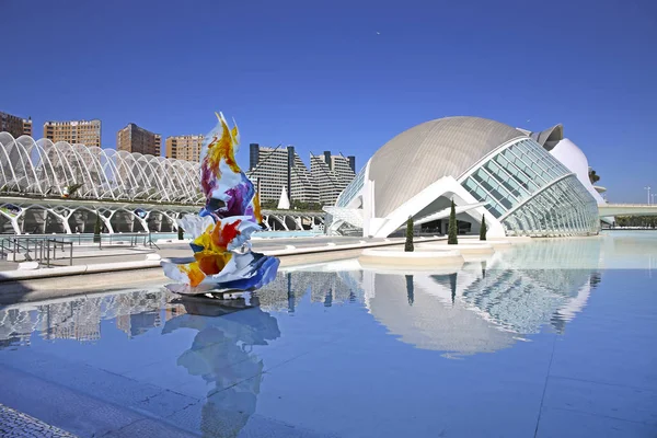 Valencia Stad För Konst Och Vetenskap Valencia Spanien Royaltyfria Stockbilder
