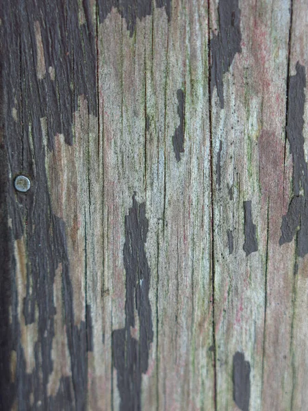 Texture Naturale Legno Vecchio Con Peeling Vernice Marrone Sfondo — Foto Stock