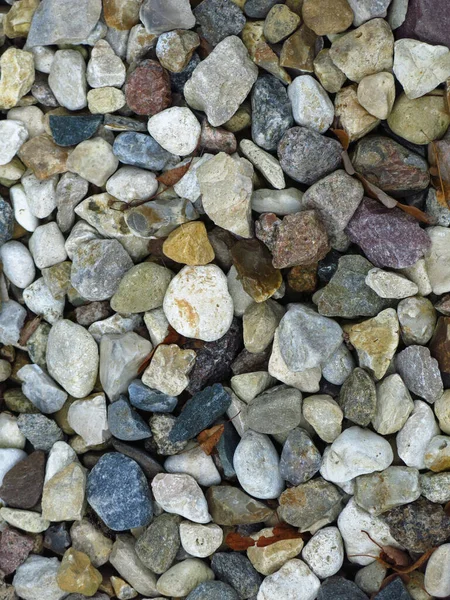 Különböző Színű Kövekből Készült Kavics Brutális Textúrája — Stock Fotó