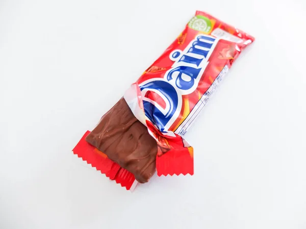 Barra Chocolate Daim Los Dulces Daim Son Caramelos Suecia Hechos — Foto de Stock