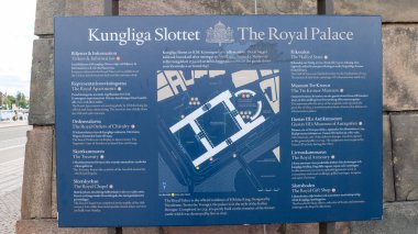 Kungliga slottet, Stockholms Kraliyet Sarayı. İsveç 'in Stockholm kentindeki Gamla Stan' in kuzeyinde Norrstrm 'da yer alan bir kraliyet sarayı. İsveç hükümdarlarının resmi ikamet yeridir. Slottsbacken 