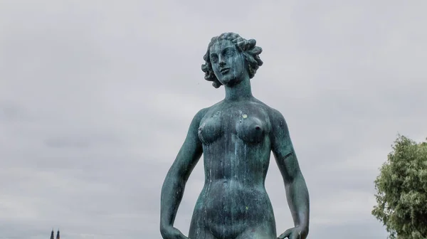 Statyskulpturen Dansen Stadshusets Trädgård Stadshuset Stockholm Carl Eldh — Stockfoto
