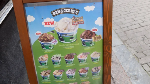 Tampilan Krim Ben Jerrys Gamla Stan — Stok Foto