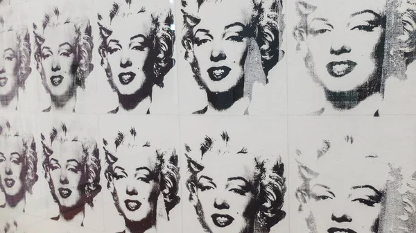 Marilyn Monroe Czerni Bieli Dwadzieścia Pięć Marylin Andy Ego Wharola — Zdjęcie stockowe