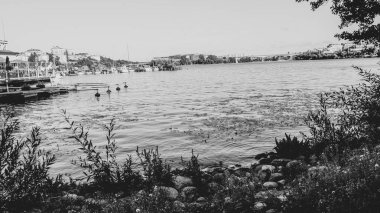 Stockholm, Alvik 'ten güzel Malaren Gölü manzarası