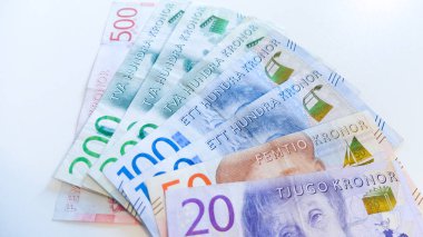 İsveç Krona banknotları (SEK), para, İsveç para birimi 