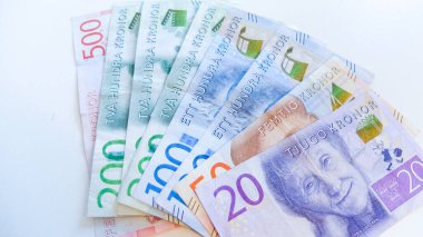 İsveç Krona banknotları (SEK), para, İsveç para birimi 