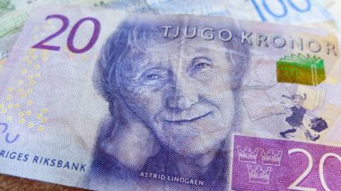 İsveç Krona banknotları (SEK), para, İsveç para birimi 