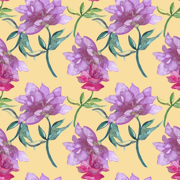 Flowers Background Seamless Pattern — Stock Photo, Image