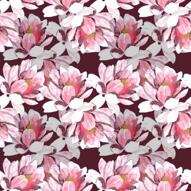 Arka plan çiçekler, suluboya, boyalı, Dikişsiz desen el