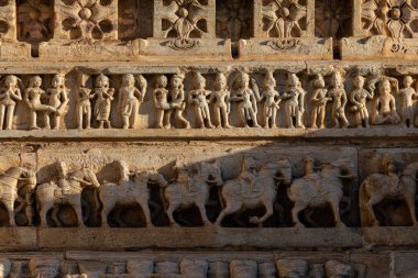 Dekoratif oyma, Jagdish tapınağı, Udaipur, Rajasthan, Hindistan