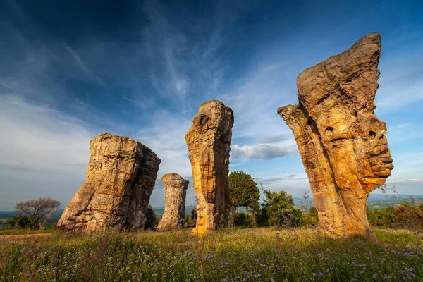 Mor Hin Khao, le henge de pierre de Thaïlande dans la province de Chaiyaphum Images De Stock Libres De Droits