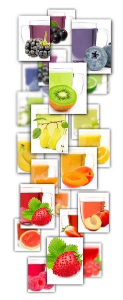 Retângulos de mistura de frutas — Fotografia de Stock