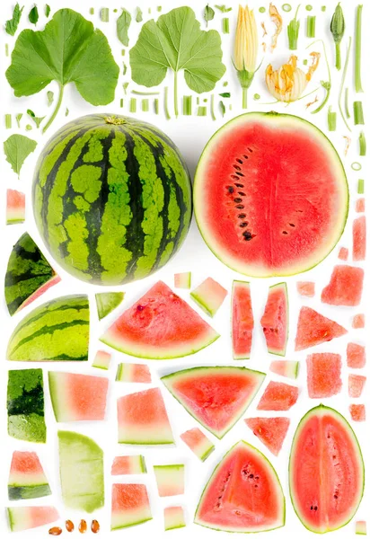 Sbírka melounů meloun — Stock fotografie