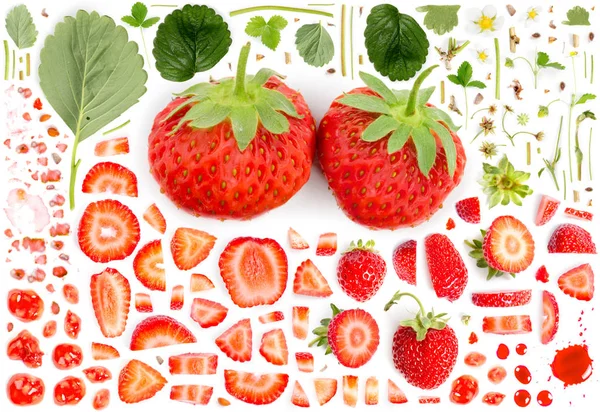 Strawberry Collection Abstract — Stock Photo, Image