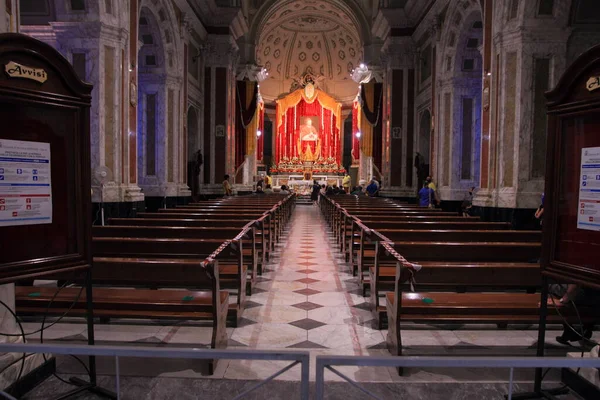 Pagani Salerno Italy August 2020 Interior Basilica Sant Alfonso Maria — стоковое фото