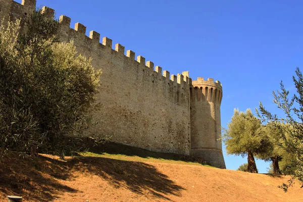 Castiglione Del Lago Perugia Agosto 2020 Centro Storico Castiglione Del — Foto Stock