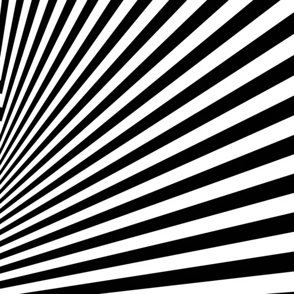 Fondo Rayado Abstracto Blanco Negro Arte Óptico Vector — Vector de stock