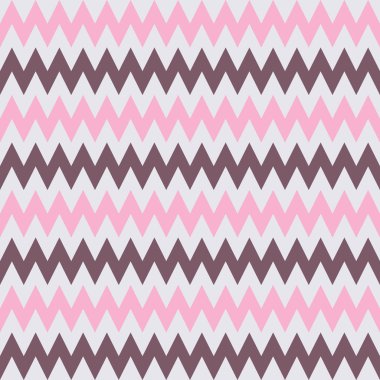Beyaz, pembe zigzag ile kusursuz desen. Soyut vektör arkaplanı.