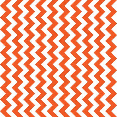 Beyaz, turuncu zigzag ile kusursuz desen. Soyut vektör arkaplanı.