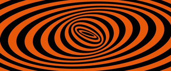 黑色和橙色抽象条纹背景 光学艺术 — 图库矢量图片