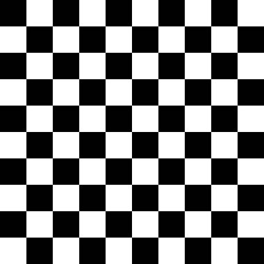 Siyah ve beyaz kareler pürüzsüz desen. Vektör illüstrasyonu.