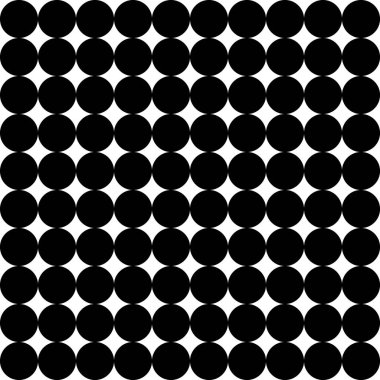 Kusursuz desen. Siyah halkalı beyaz arka plan. Vektör illüstrasyonu.