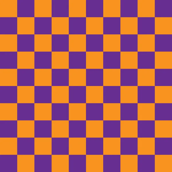 Carrés Orange Violet Motif Sans Couture Illustration Vectorielle — Image vectorielle