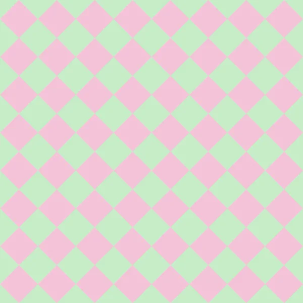 Мятный Розовый Ромбы Плавный Узор Векторная Иллюстрация — стоковый вектор