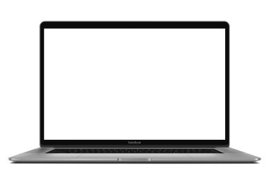 Boş ekran beyaz arka plan üzerinde - izole ile Laptop yüksek esp 10 vektör ayrıntılı.