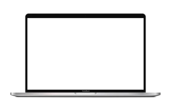 Boş ekran beyaz arka plan üzerinde - izole ile Laptop yüksek esp 10 vektör ayrıntılı.
