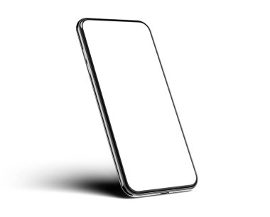 arkaplanda boş ekran izole edilmiş akıllı telefon modeliName