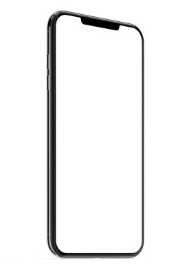 arkaplanda boş ekran izole edilmiş akıllı telefon modeliName