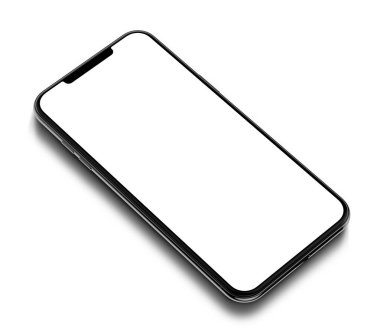 arkaplanda boş ekran izole edilmiş akıllı telefon modeliName