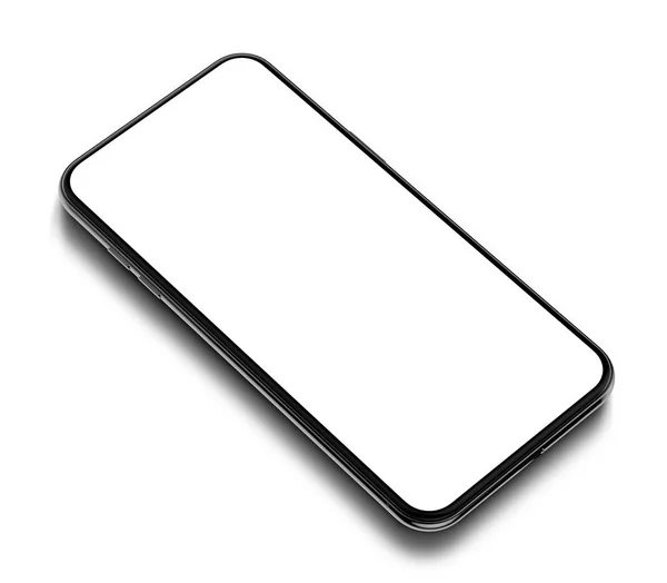 Mockup Smartphone Con Schermo Vuoto Isolato Sfondo — Foto Stock