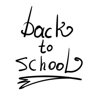 Harflerle, kitaplarla, çekilen yıldızlarla, kalplerle ve girdap vektör ilüstrasyonlu tasarım elementleriyle çizilmiş el çizimi Sketchy Notebook Doodles.