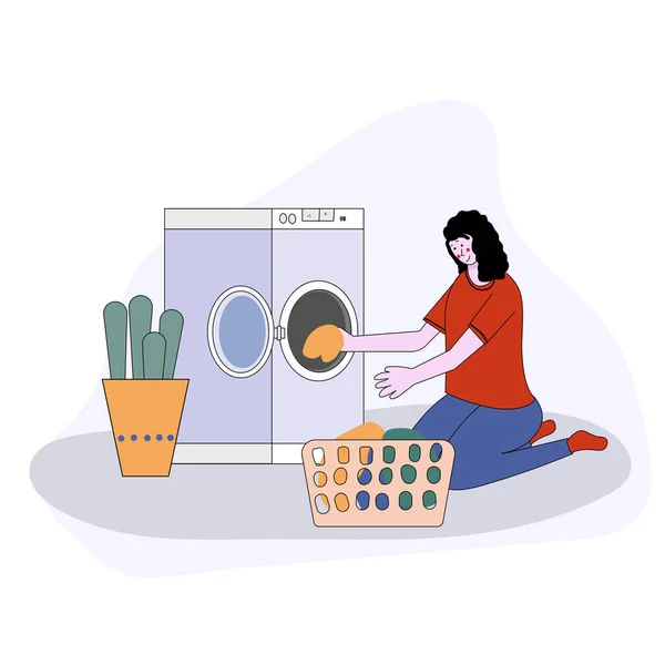 Mesin Cuci Wanita Stok Vektor Ilustrasi Mesin Cuci Wanita Bebas Royalti Halaman 6 Depositphotos