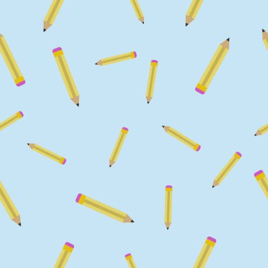 Kalemli kusursuz vektör dokusu. Kalemlerle soyut desen. Arkaplan çizim araçları