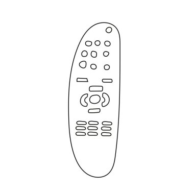 TV uzaktan kumandalı karalama. Çizim. Düğmeler.