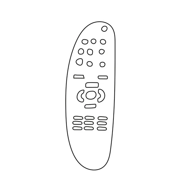 TV controle remoto doodle. ilustração. Botões. — Fotografia de Stock