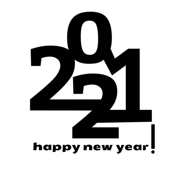 Feliz año nuevo 2021 vector de fondo. Cubierta de la tarjeta para 2021 — Archivo Imágenes Vectoriales