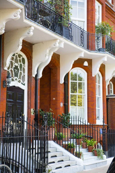 London August 2017 Residential Aria Kensington Chelsea Cadogan Gate Row — Stock Photo, Image