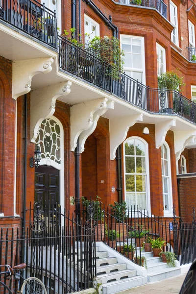 Londres Reino Unido Agosto 2017 Aria Residencial Kensington Chelsea Puerta — Foto de Stock