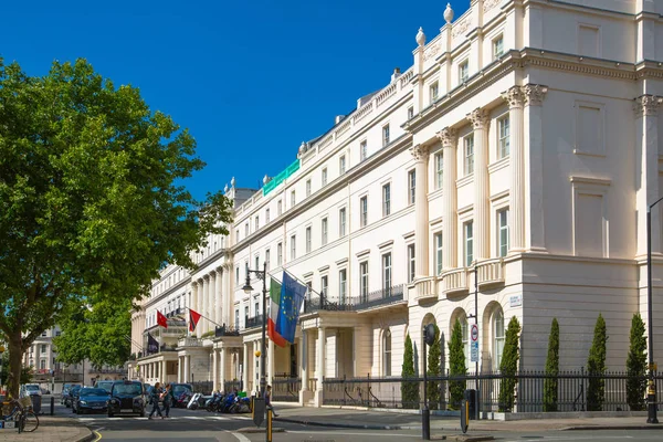 London Storbritannien Augusti 2017 Bostäder Aria Belgravia Lyx Fastigheter Centrala — Stockfoto