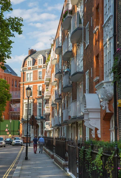 London August 2017 Residential Aria Kensington Chelsea Cadogan Gate Row — Stock Photo, Image