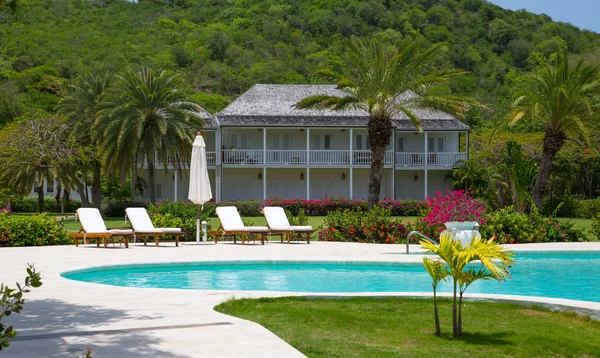 Antigua Karibské Ostrovy Května 2019 Anglický Přístav Hotel Pláž Galeon — Stock fotografie